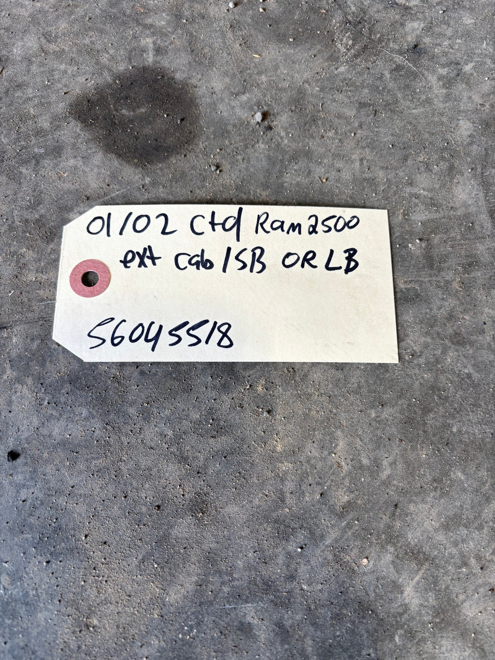 2001 2002 Dodge Ram 2500/3500 Frame Wiring Harness Ext SB Or Ext Lb 56045518AD