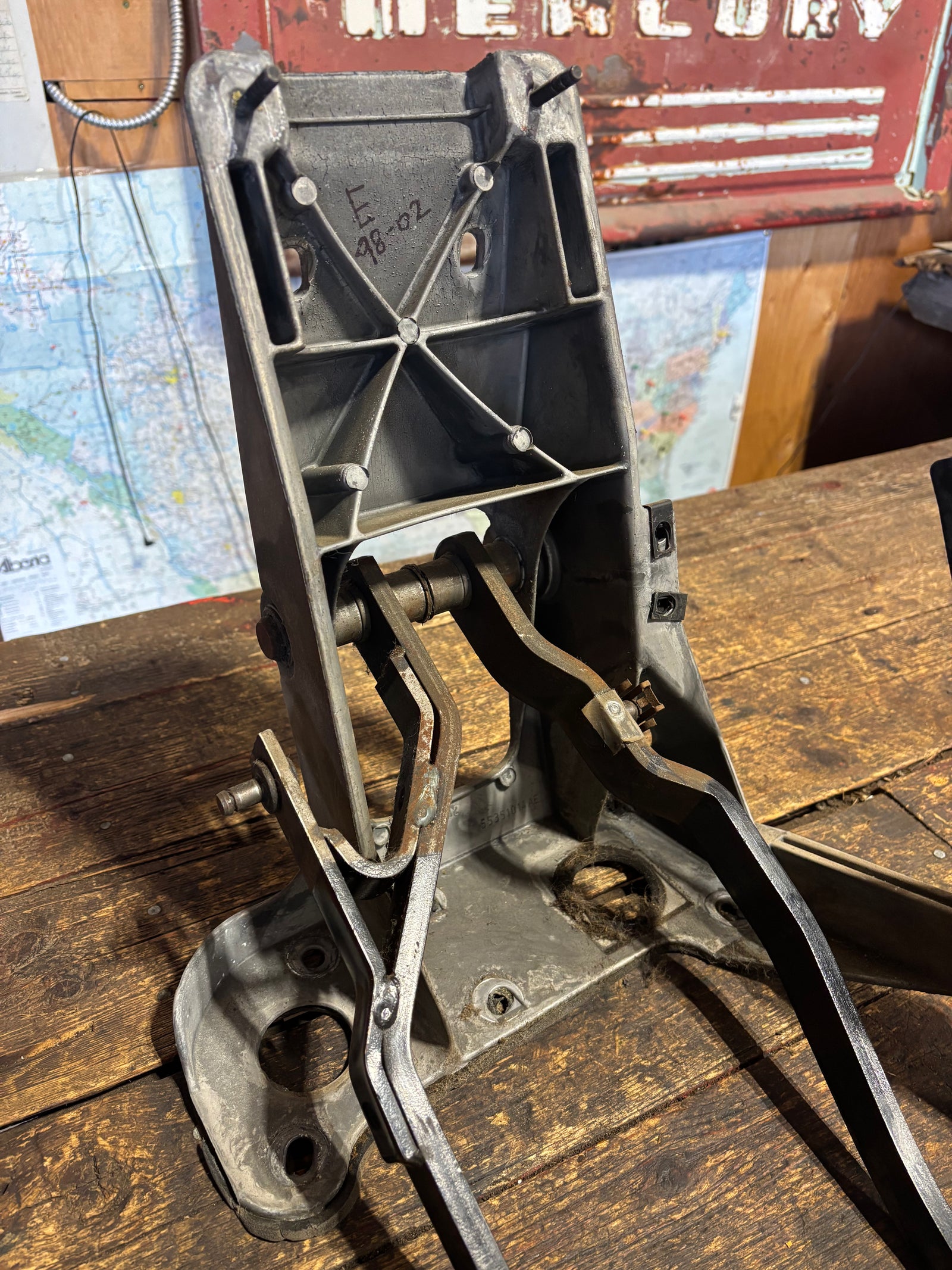 98-'02 Dodge Ram Clutch Brake Throttle Pedal Assembly