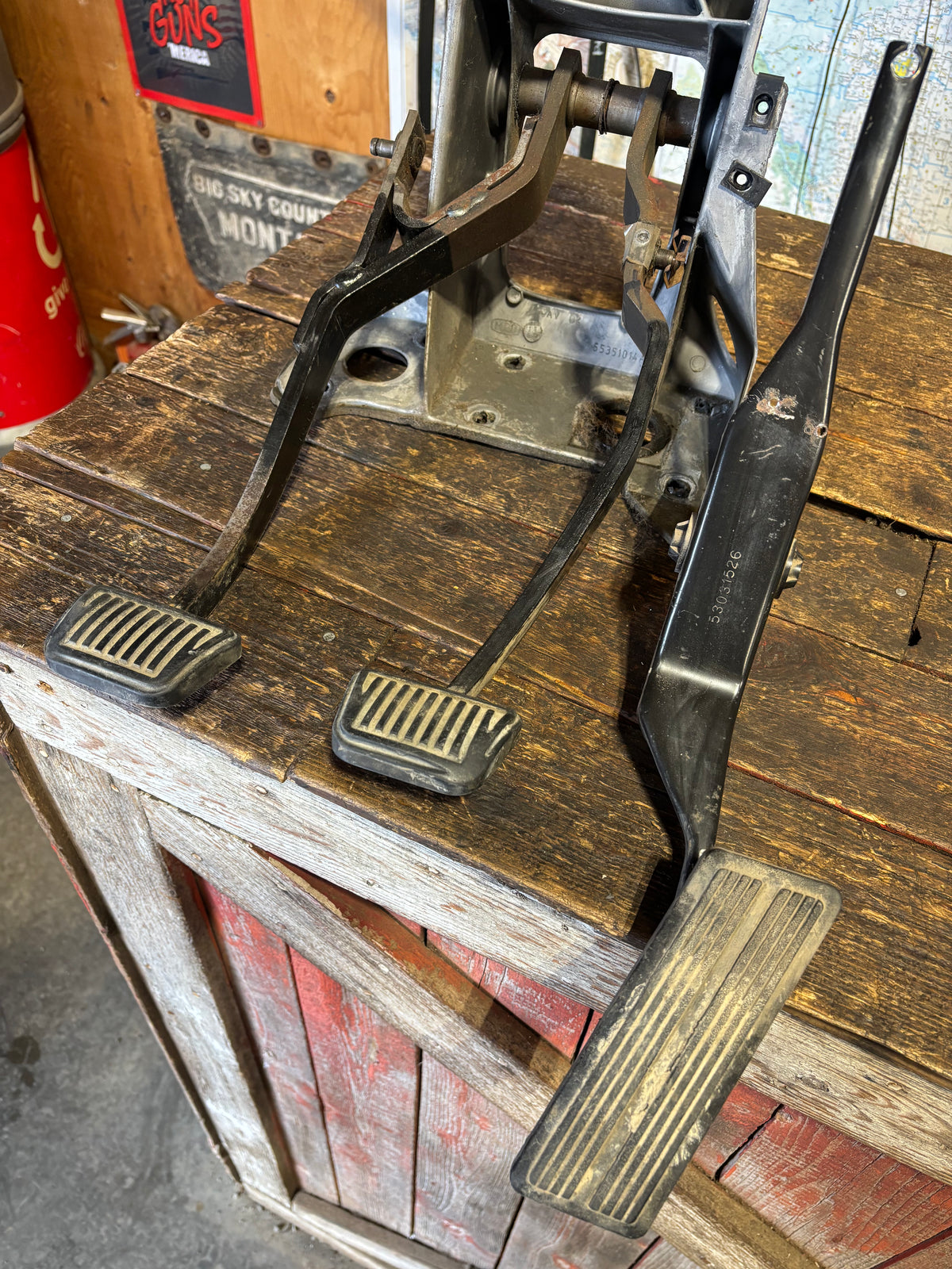 98-'02 Dodge Ram Clutch Brake Throttle Pedal Assembly