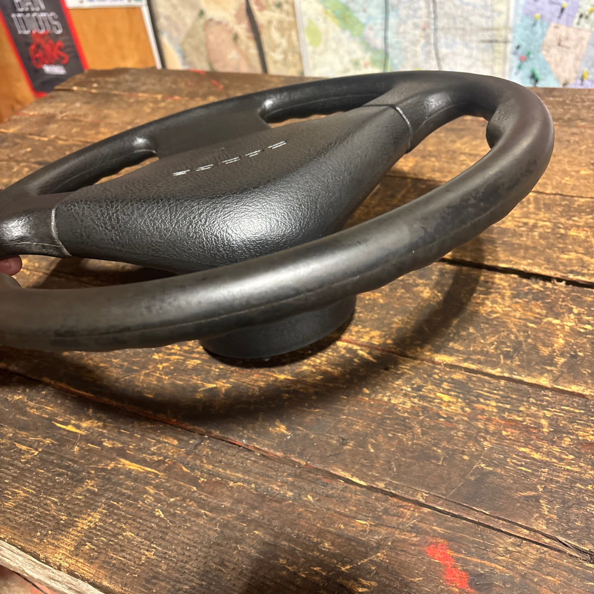 OEM 92-93 Dodge Ram Cummins Steering Wheel &amp; Horn Pad