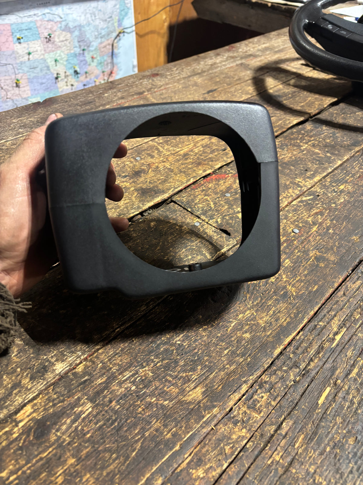 91-93 Dodge Ram Steering Column Cover Shroud Black With Tilt