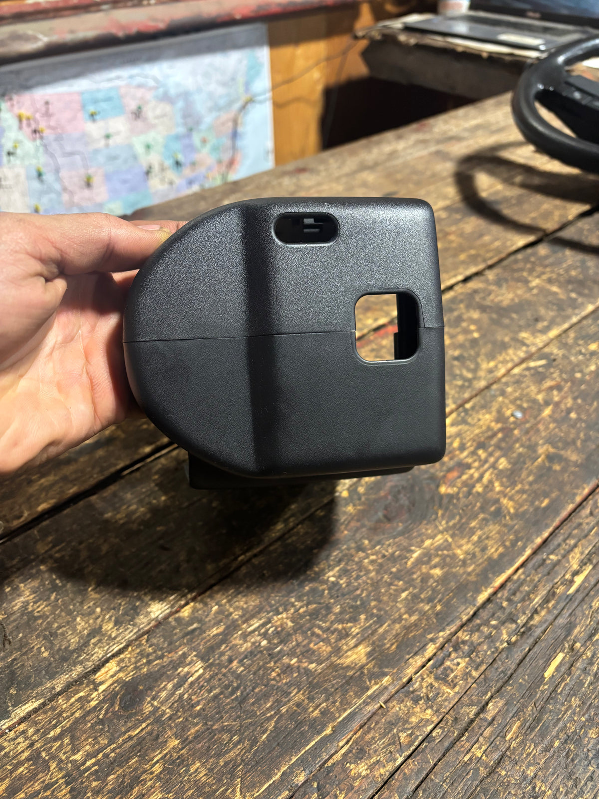 91-93 Dodge Ram Steering Column Cover Shroud Black With Tilt