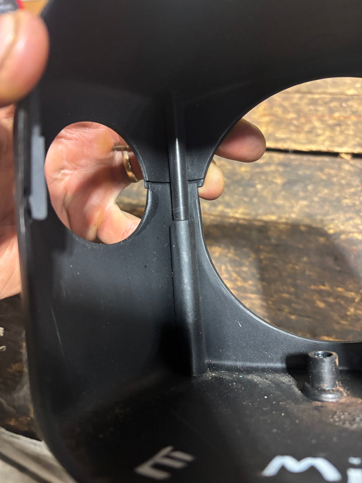 91-93 Dodge Ram Steering Column Cover Shroud Black With Tilt