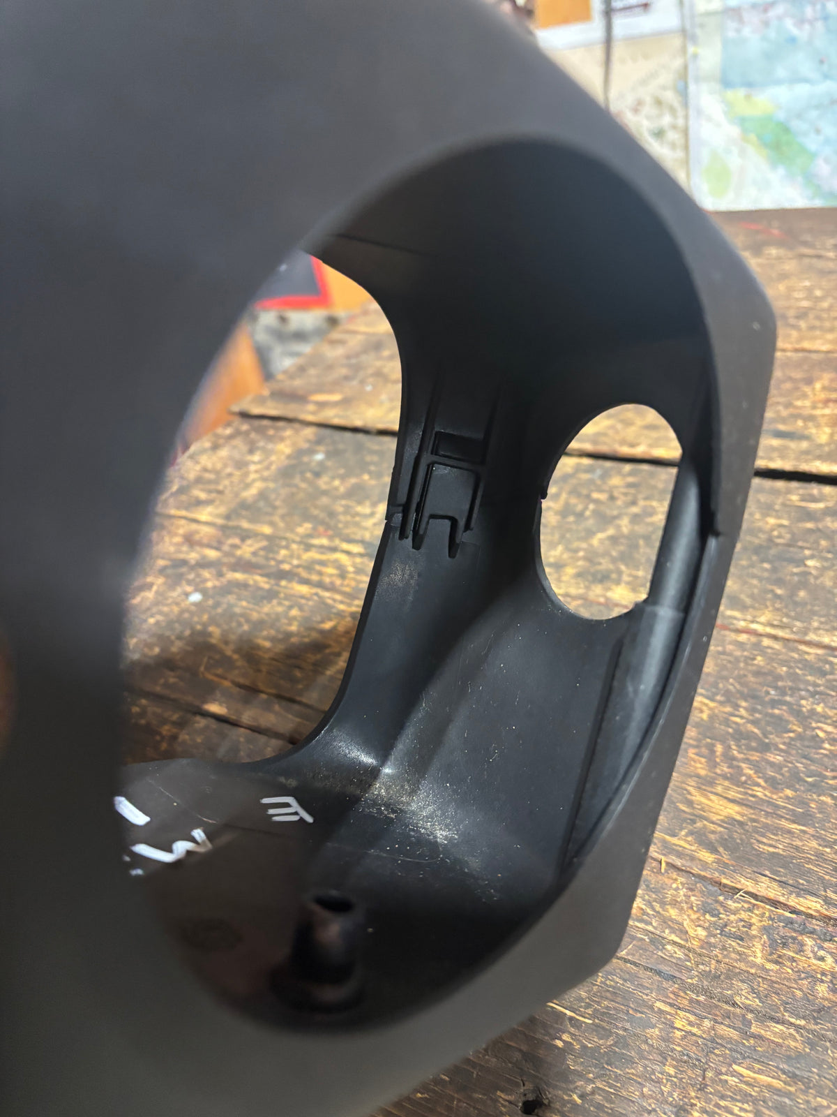 91-93 Dodge Ram Steering Column Cover Shroud Black With Tilt