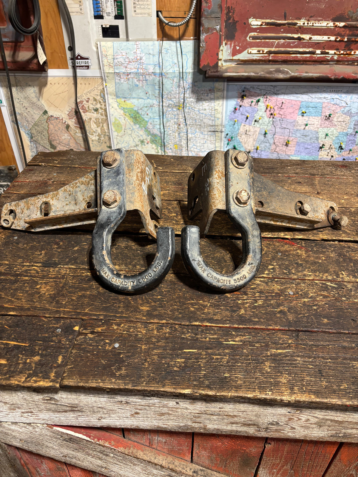 94-&#39;02 Dodge Ram 2nd Gen Cummins OEM Tow Hooks &amp; Brackets