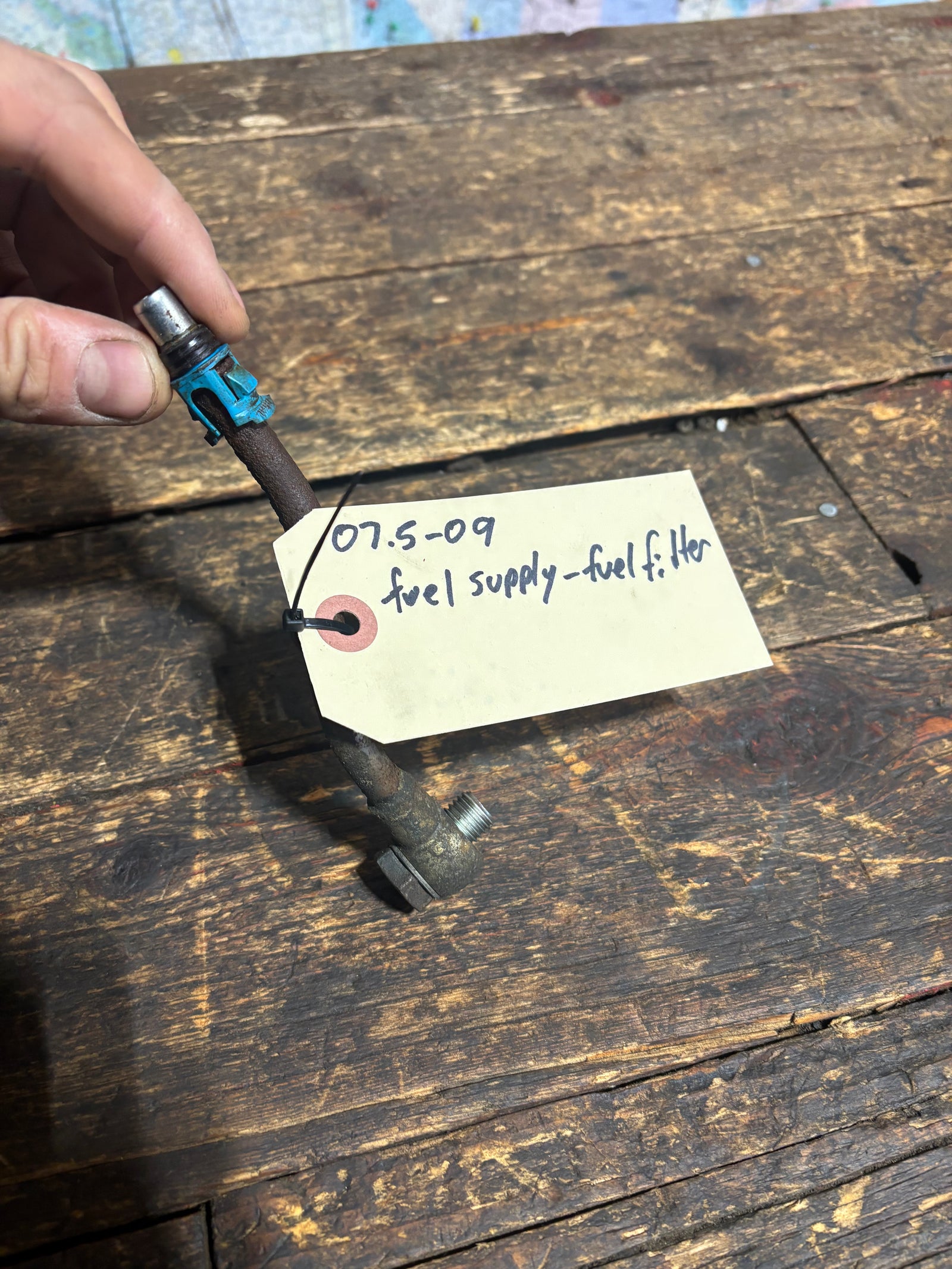 2007 2008 2009 DODGE RAM 2500 3500 6.7L CUMMINS  FUEL FILTER SUPPLY LINE