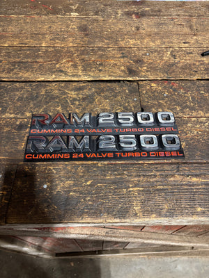 98-02 Dodge Ram 5.9L 24V Cummins Door Emblems Decals