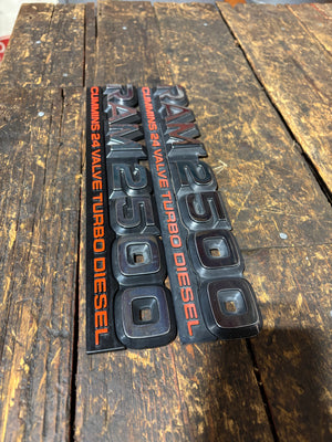 98-02 Dodge Ram 5.9L 24V Cummins Door Emblems Decals