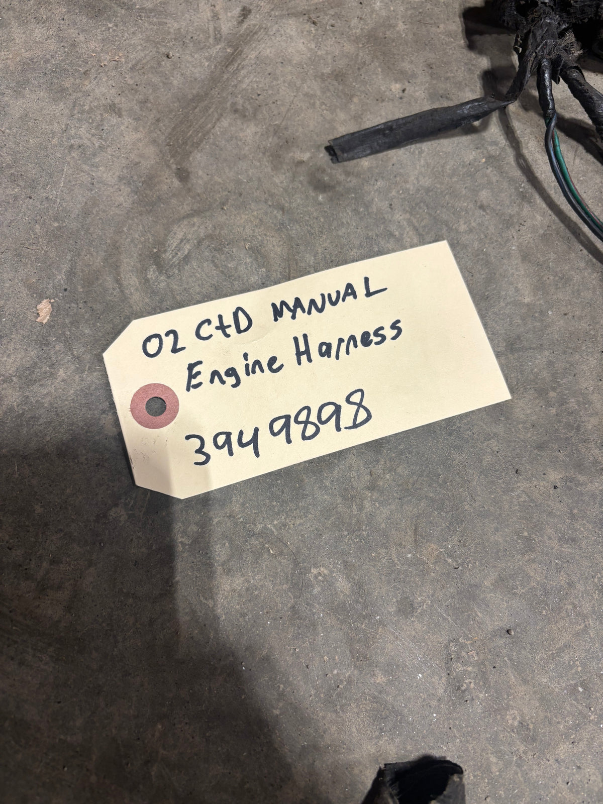 2002 DODGE RAM 2500 3500 CUMMINS MANUAL COMPLETE ENGINE WIRING HARNESS 3949898
