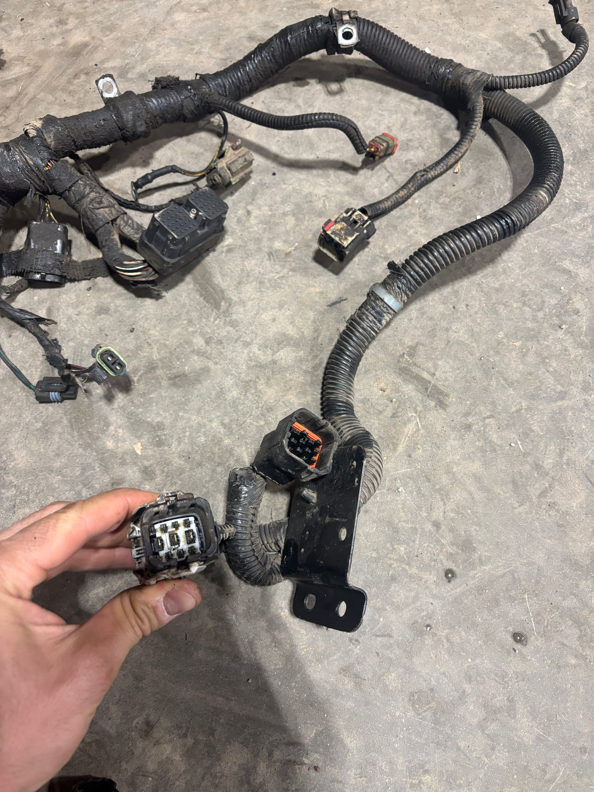 2002 DODGE RAM 2500 3500 CUMMINS MANUAL COMPLETE ENGINE WIRING HARNESS 3949898