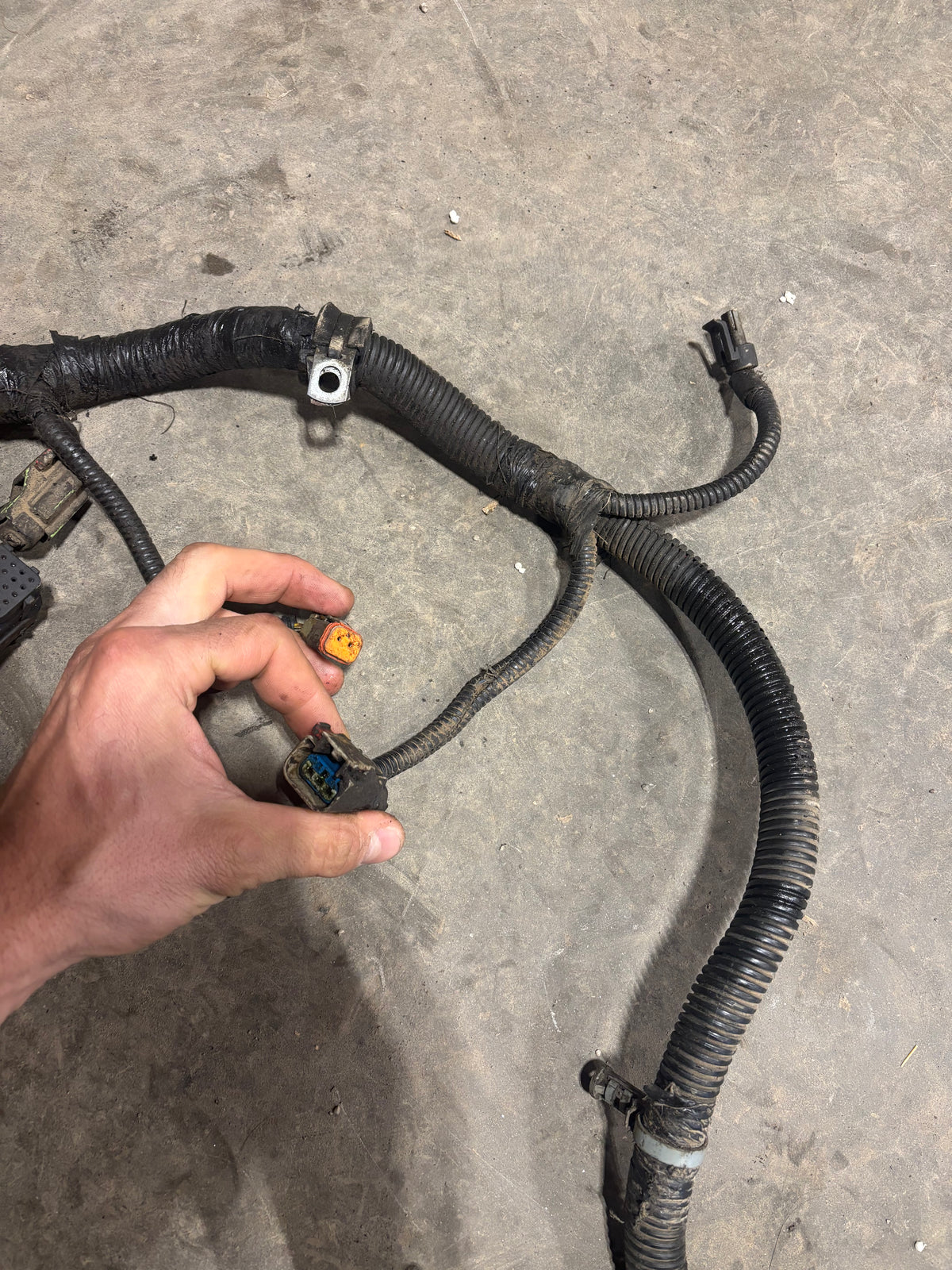 2002 DODGE RAM 2500 3500 CUMMINS MANUAL COMPLETE ENGINE WIRING HARNESS 3949898