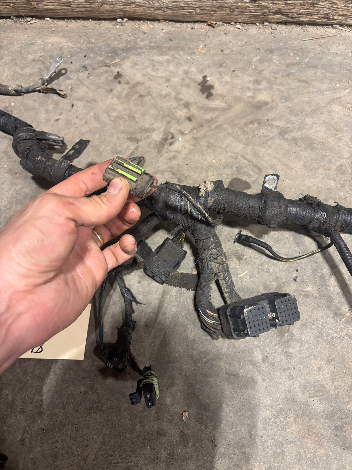 2002 DODGE RAM 2500 3500 CUMMINS MANUAL COMPLETE ENGINE WIRING HARNESS 3949898