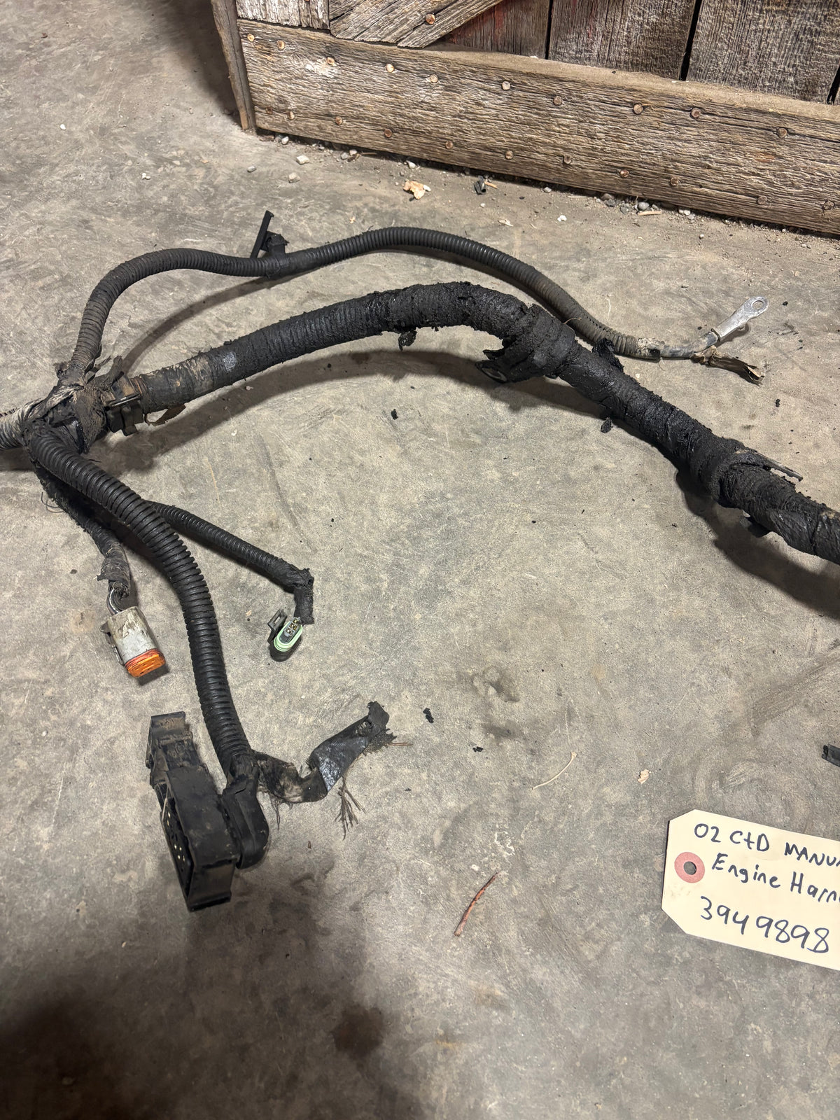 2002 DODGE RAM 2500 3500 CUMMINS MANUAL COMPLETE ENGINE WIRING HARNESS 3949898