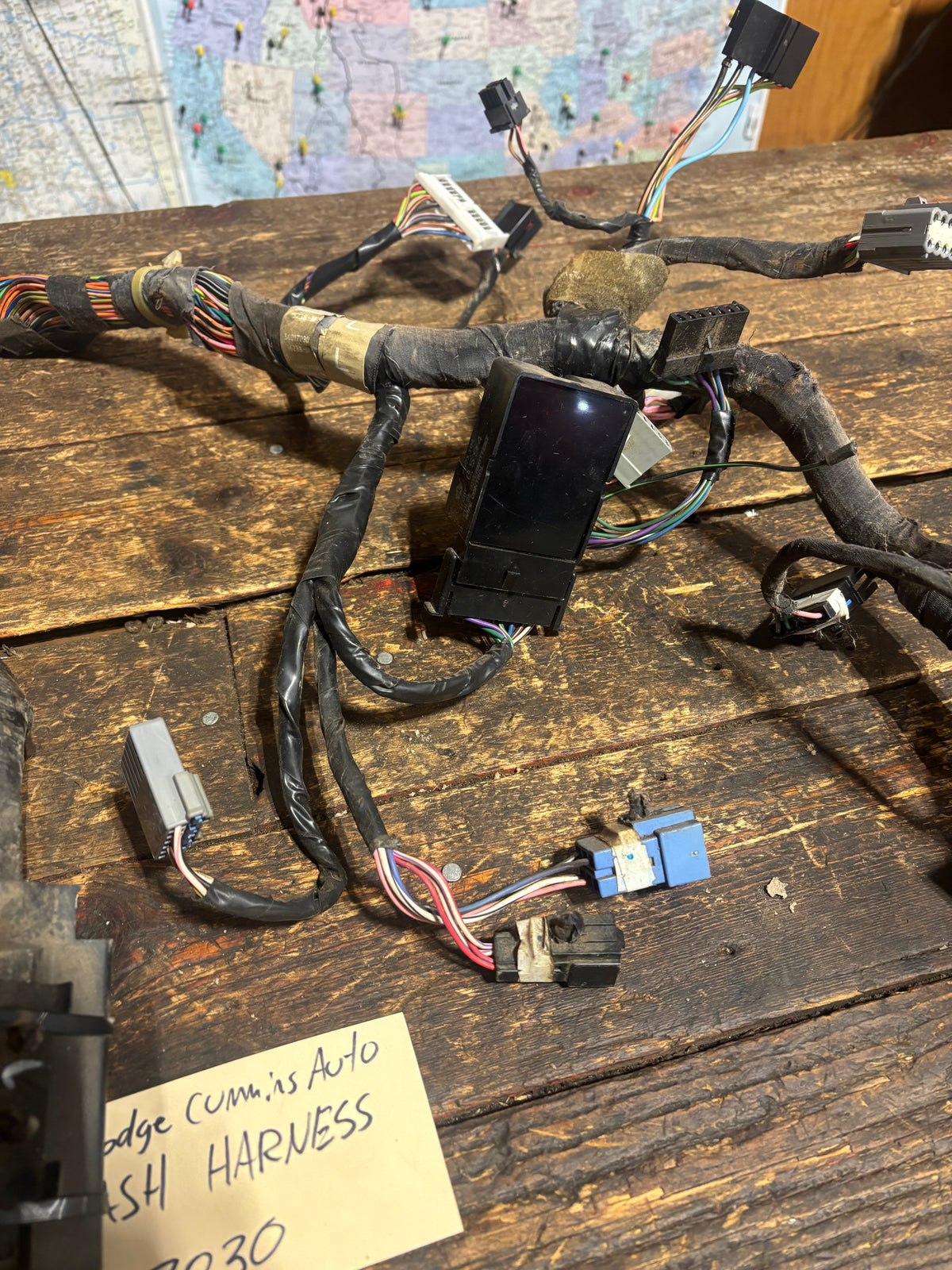 1994 DODGE RAM 2500 3500 CUMMINS DASH WIRING HARNESS AUTO PN 56017030