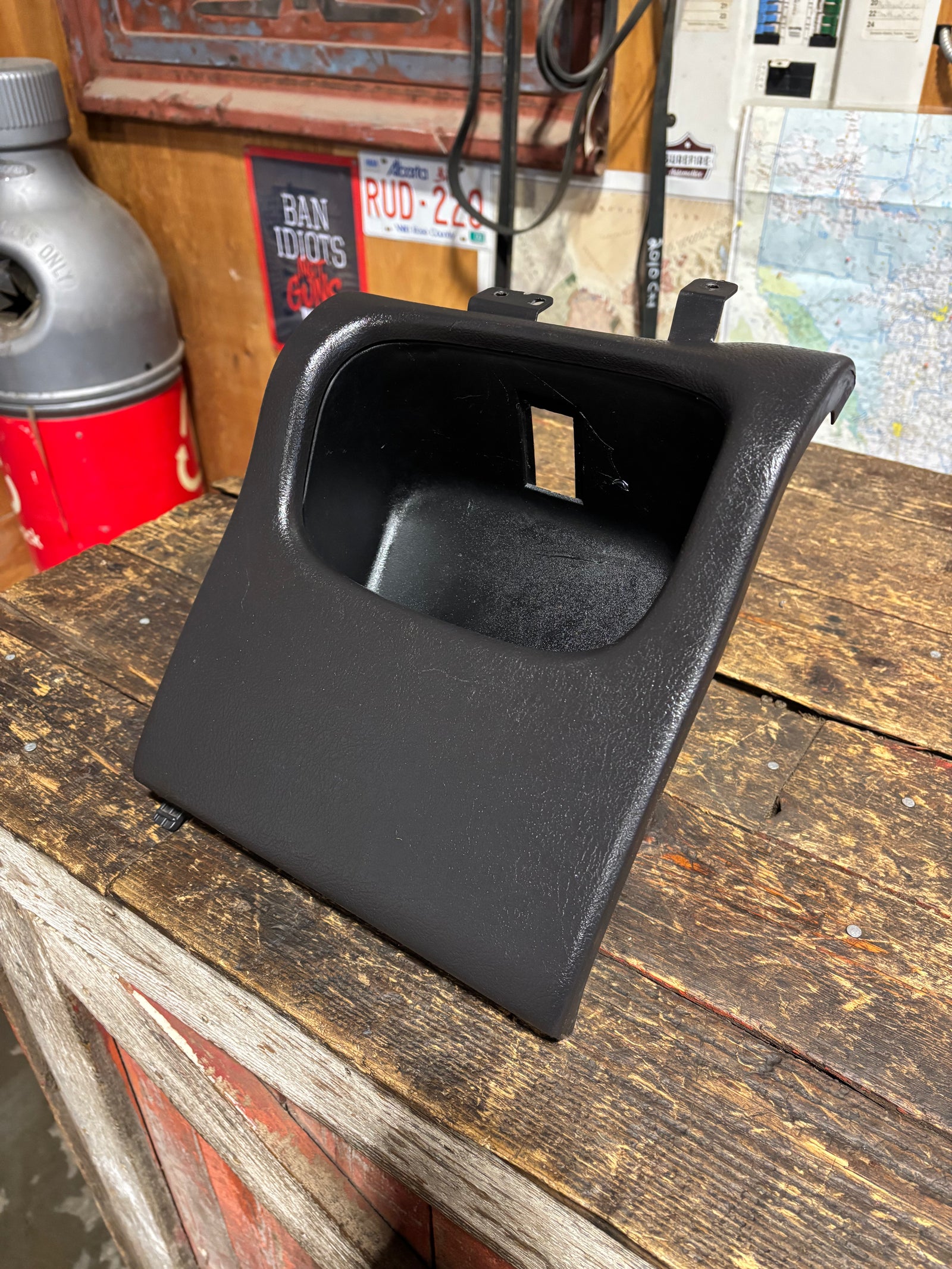 98-'02 Dodge Ram Dark Charcoal Agate Grey Dash Cubby Pocket