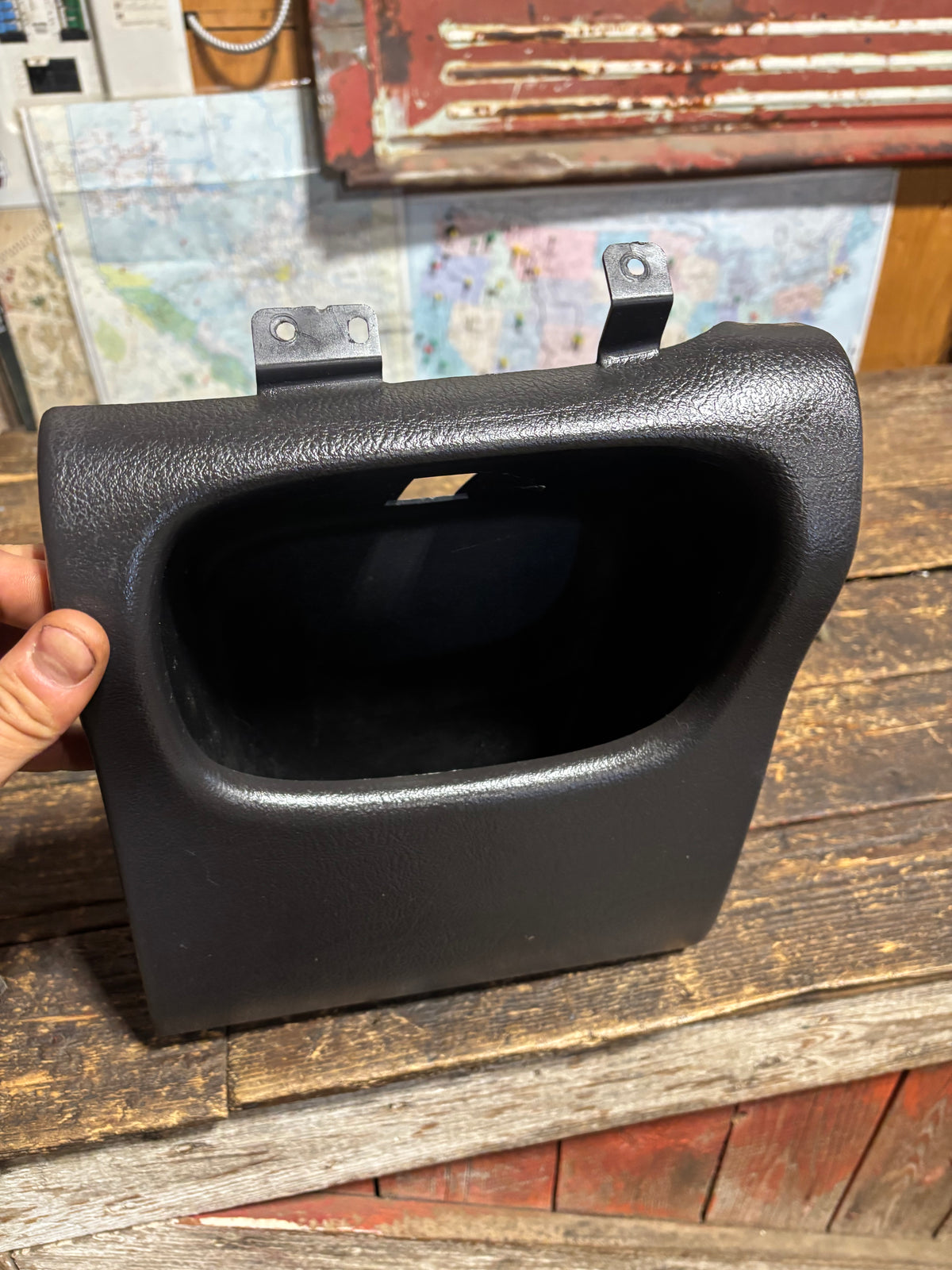 98-'02 Dodge Ram Dark Charcoal Agate Grey Dash Cubby Pocket