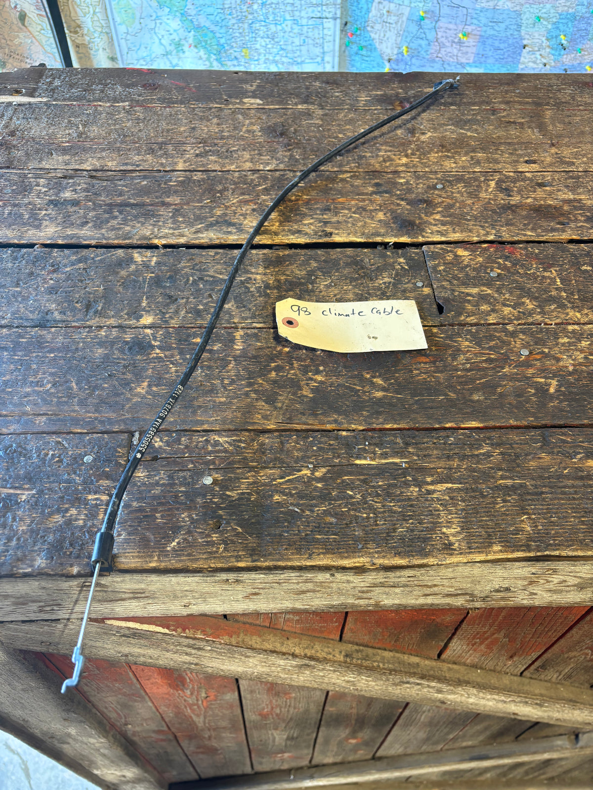 1998 DODGE RAM TRUCK CLIMATE HEATER CONTROL CABLE 55055591AC