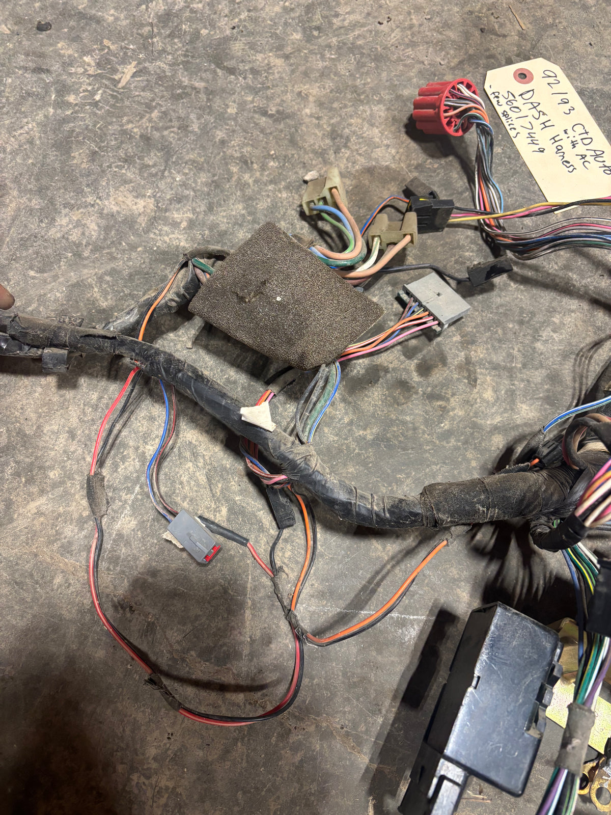 92 &#39;93 Dodge Ram 1st Gen Cummins Dash Harness (Auto Trans)