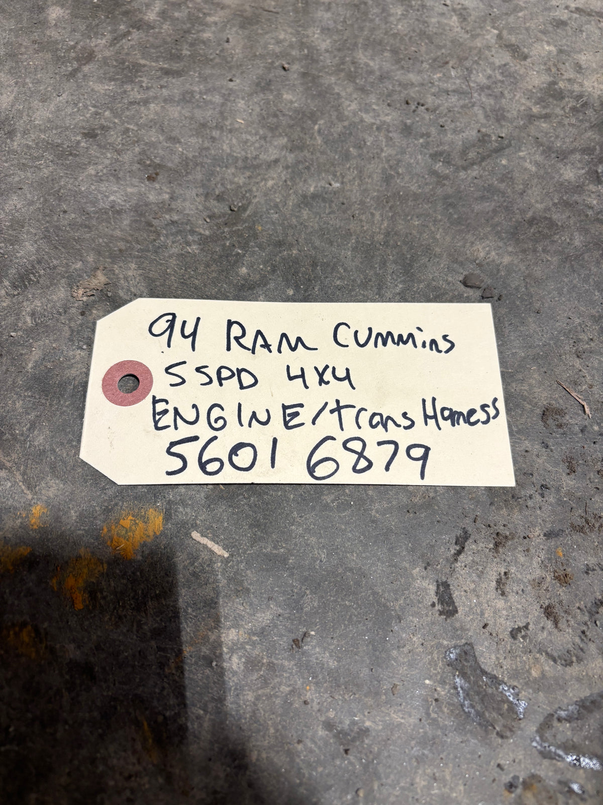 94 Dodge Ram 12V Cummins Engine/Manual Trans Harness 2WD