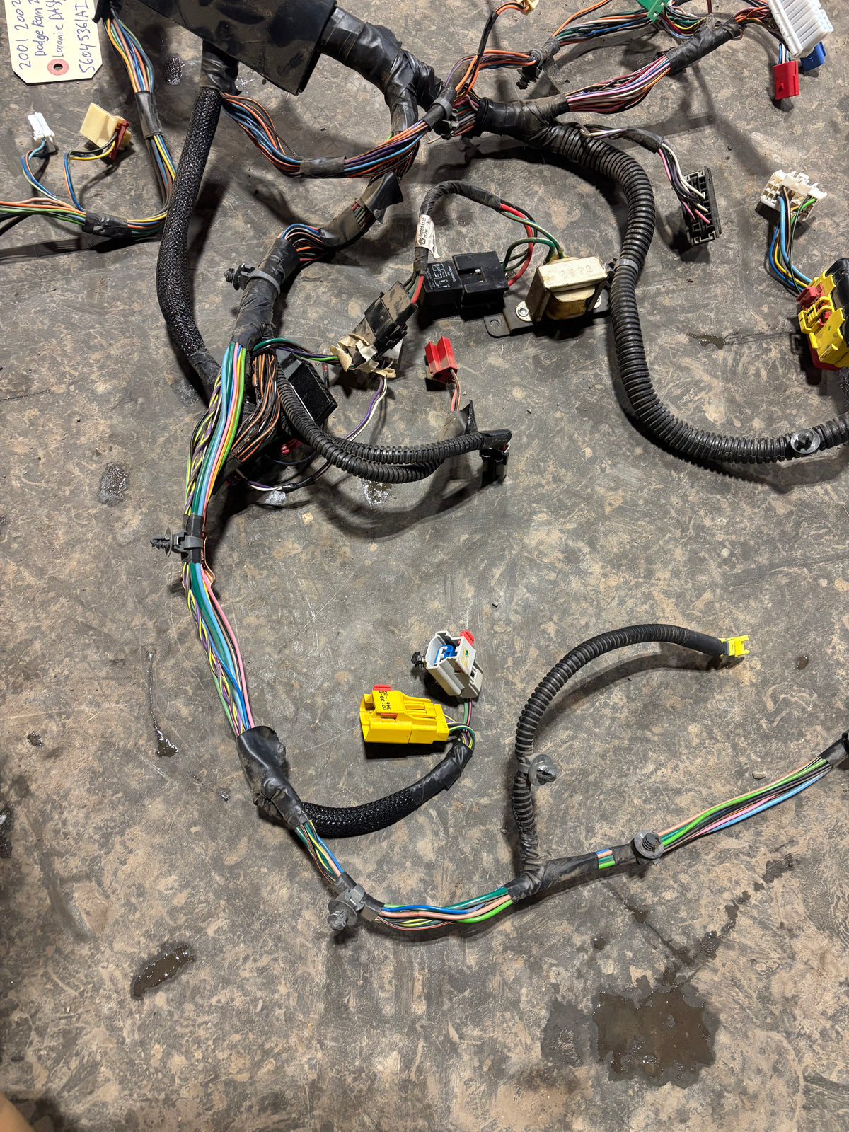 00 '01 '02 Dodge Ram Cummins STD Dash Wiring Harness Heated Seats