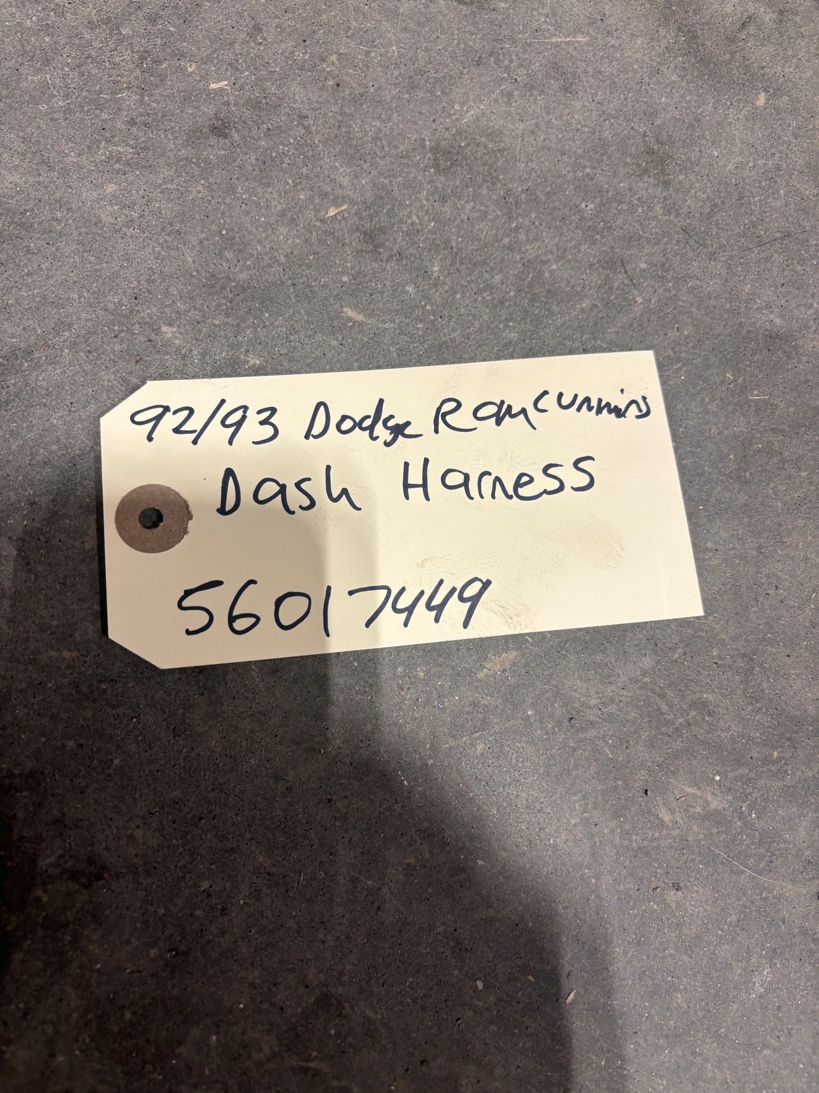 92-'93 Dodge Ram 1st Gen Cummins Dash Harness (Manual Trans)