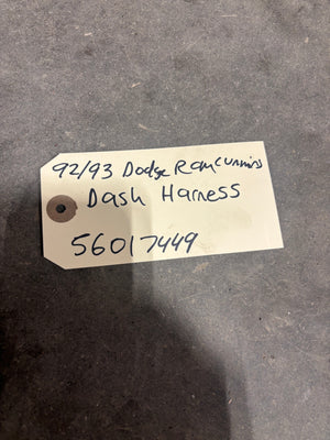 92-'93 Dodge Ram 1st Gen Cummins Dash Harness (Manual Trans)