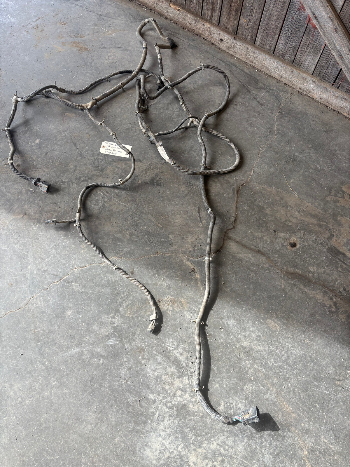 01-'02 Dodge Ram Frame Wiring Harness Ext Sb Or Ext Lb