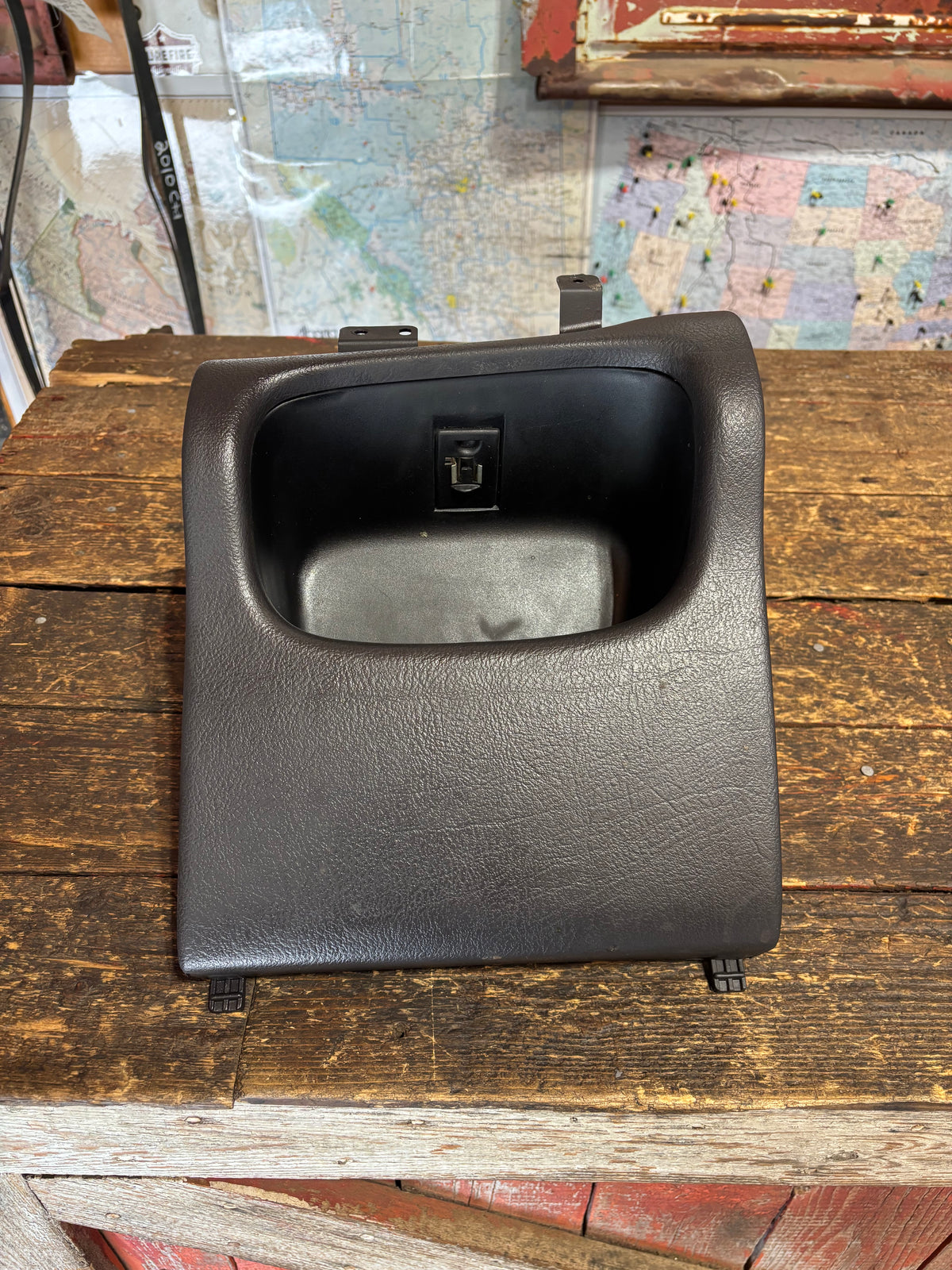 1998-2002 DODGE RAM DARK CHARCOAL AGATE GREY DASH CUBBY POCKET FOR MANUAL TRUCKS