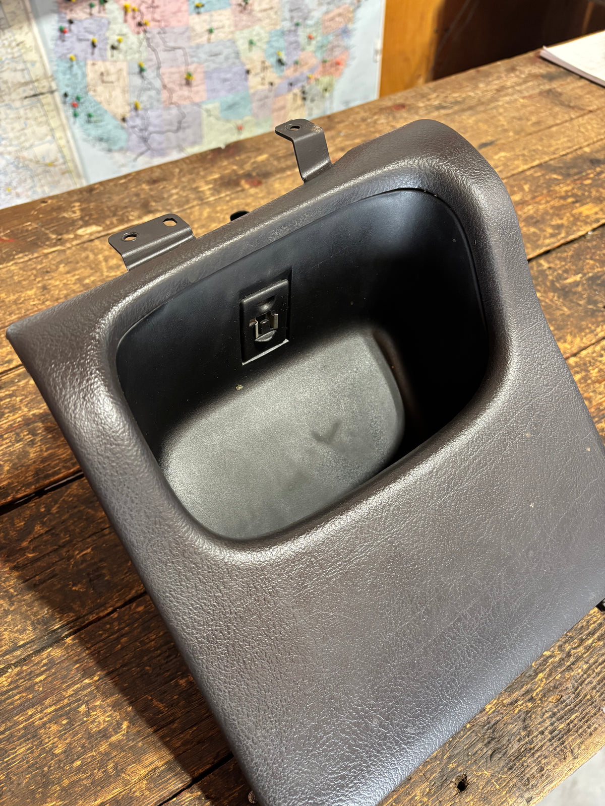 1998-2002 DODGE RAM DARK CHARCOAL AGATE GREY DASH CUBBY POCKET FOR MANUAL TRUCKS