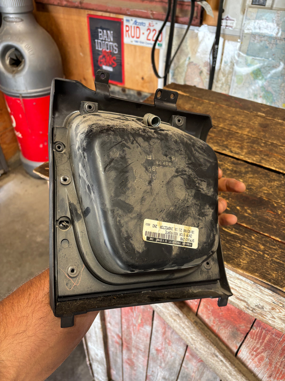 1998-2002 DODGE RAM DARK CHARCOAL AGATE GREY DASH CUBBY POCKET FOR MANUAL TRUCKS