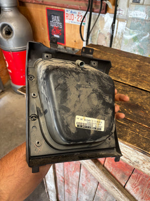 1998-2002 DODGE RAM DARK CHARCOAL AGATE GREY DASH CUBBY POCKET FOR MANUAL TRUCKS