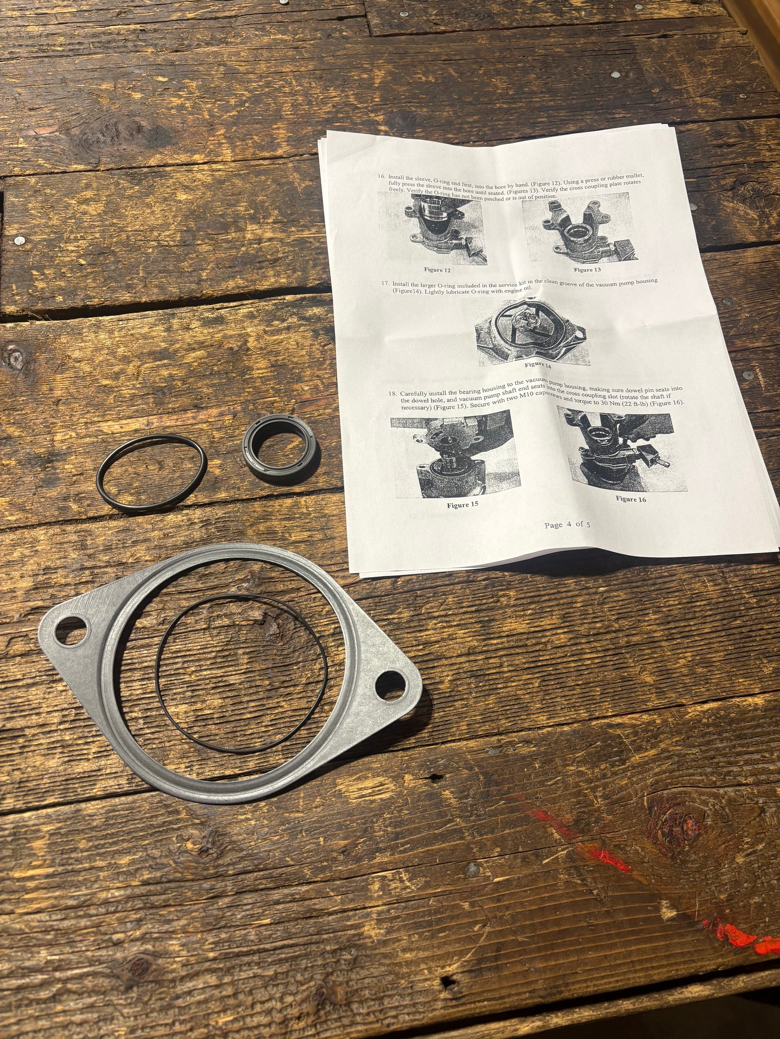1991 .5 - 2002 DODGE RAM CUMMINS OEM VACUUM PUMP RESEAL KIT PN 4089742