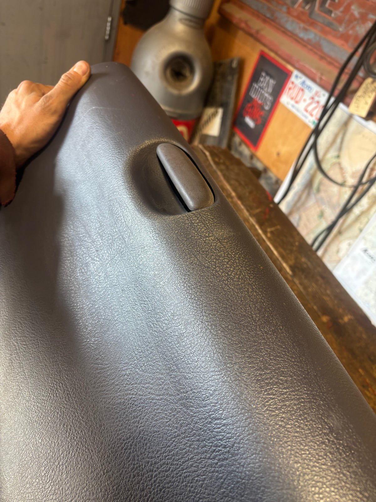 1998-2002 DODGE RAM 2500 3500 LIGHT MIST GREY GLOVE BOX