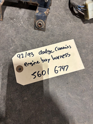 92-93 Dodge Ram Cummins Engine Bay Wiring Harness 56016747