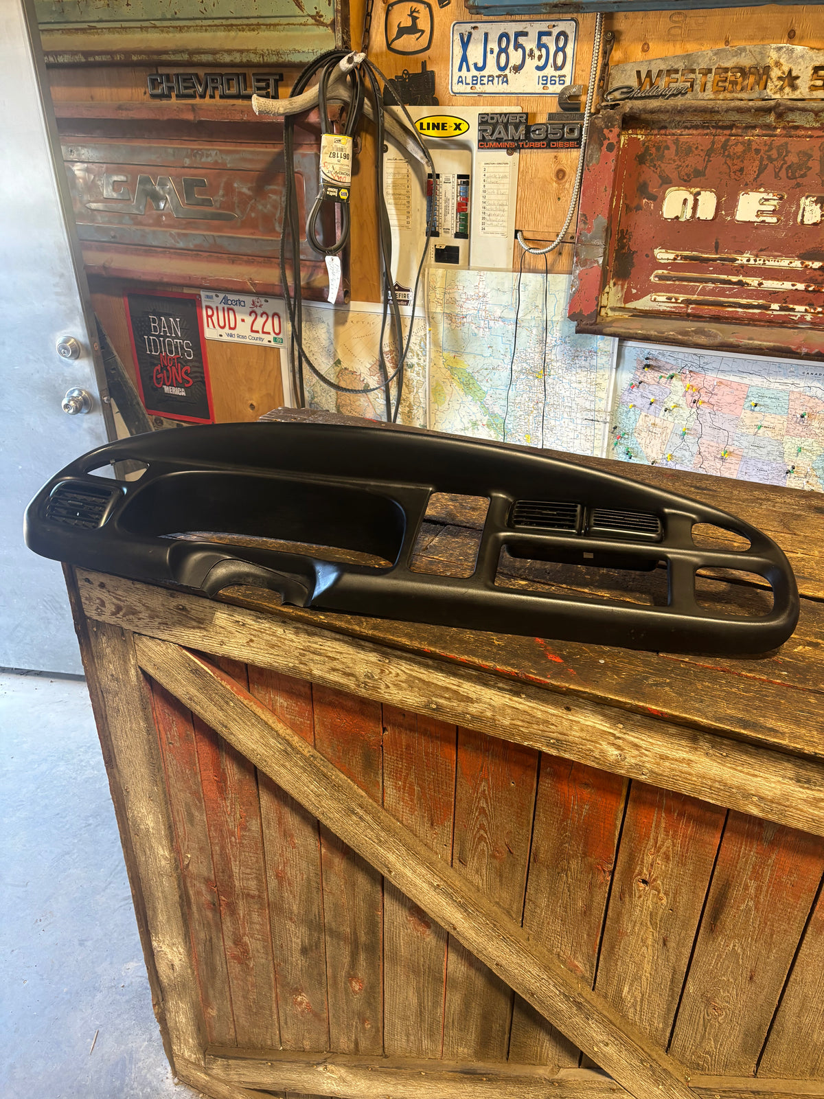 99-'02 Dodge Ram Gauge Dash Bezel Radio Surround