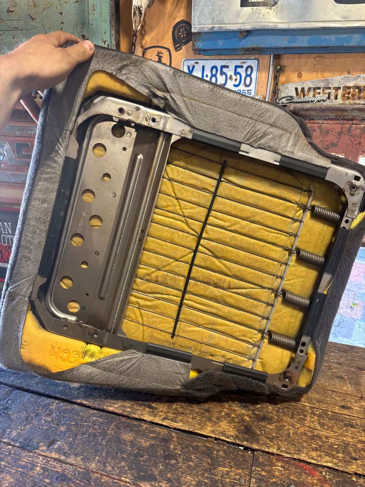 98-02 Dodge Ram Passenger Side Dark Grey Agate Seat Cushion