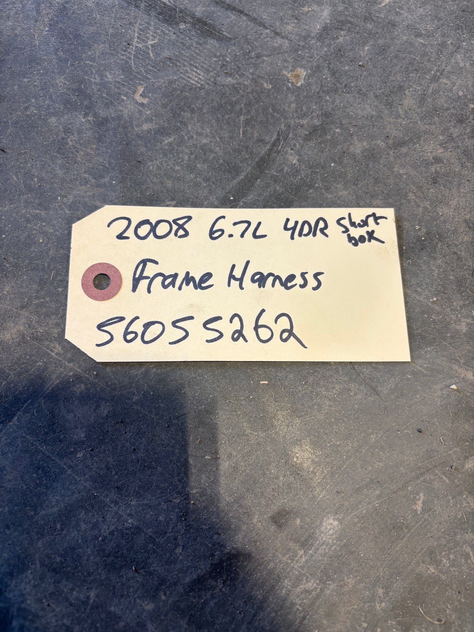 2007 .5 2008 RAM 2500 3500 FRAME CHASSIS WIRING HARNESS 4DOOR SHORTBOX 56055262