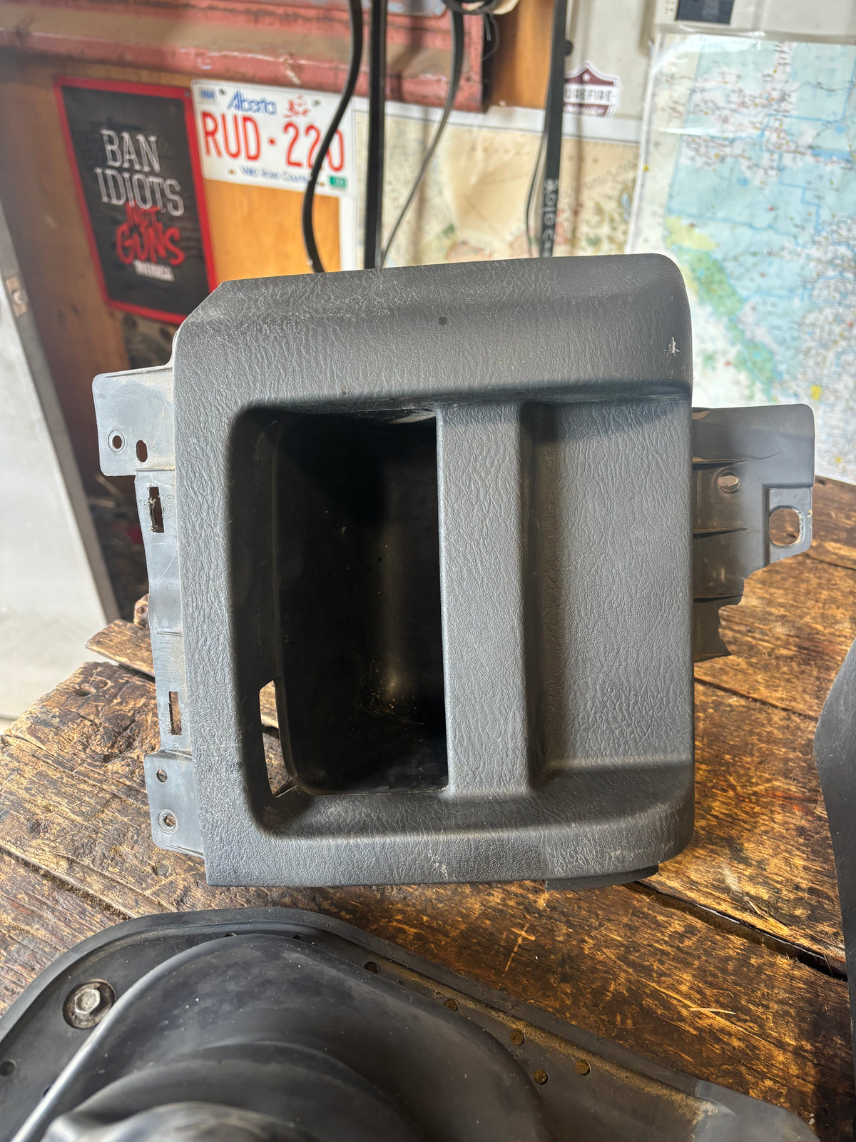 03-'05 3rd Gen Dodge Ram Manual Shifter Boot Floor Console Cup Holder Set