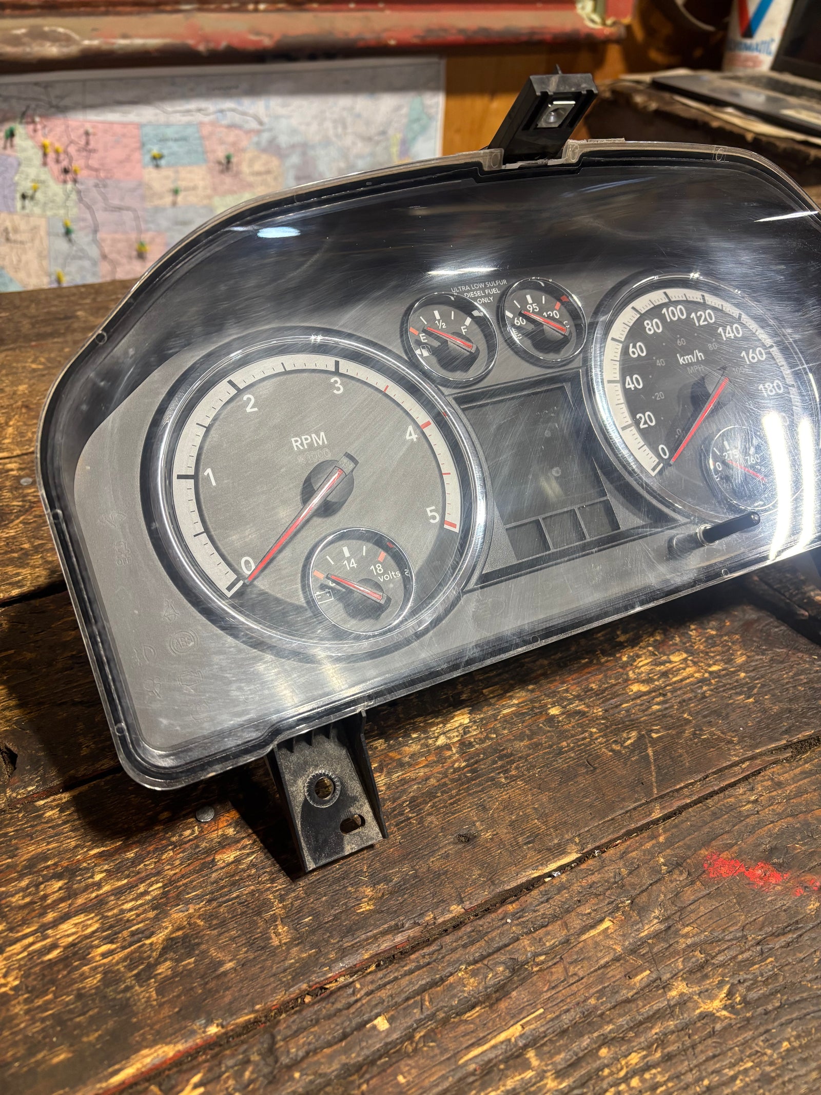 2012 DODGE RAM 2500 3500 CUMMINS INSTRUMENT GAUGE CLUSTER 500,000KMS 56046561ac