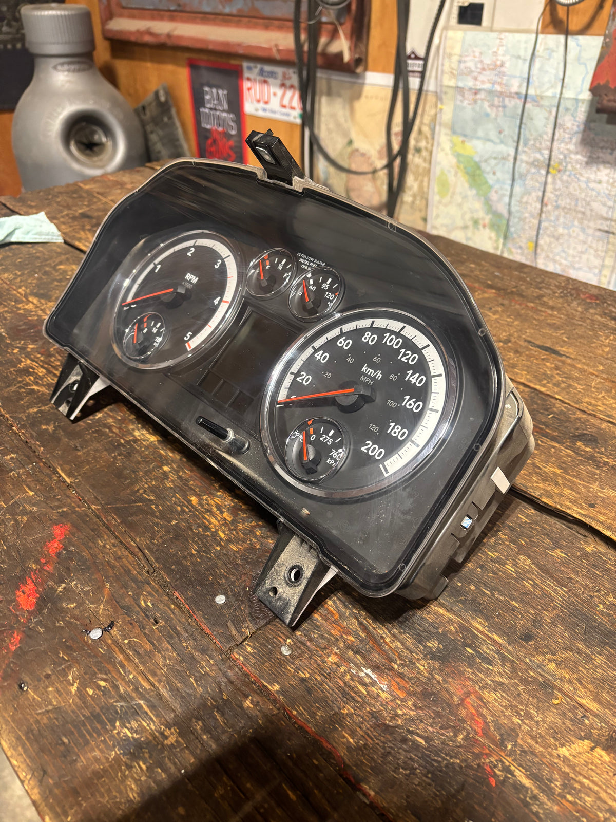 2012 DODGE RAM 2500 3500 CUMMINS INSTRUMENT GAUGE CLUSTER 500,000KMS 56046561ac