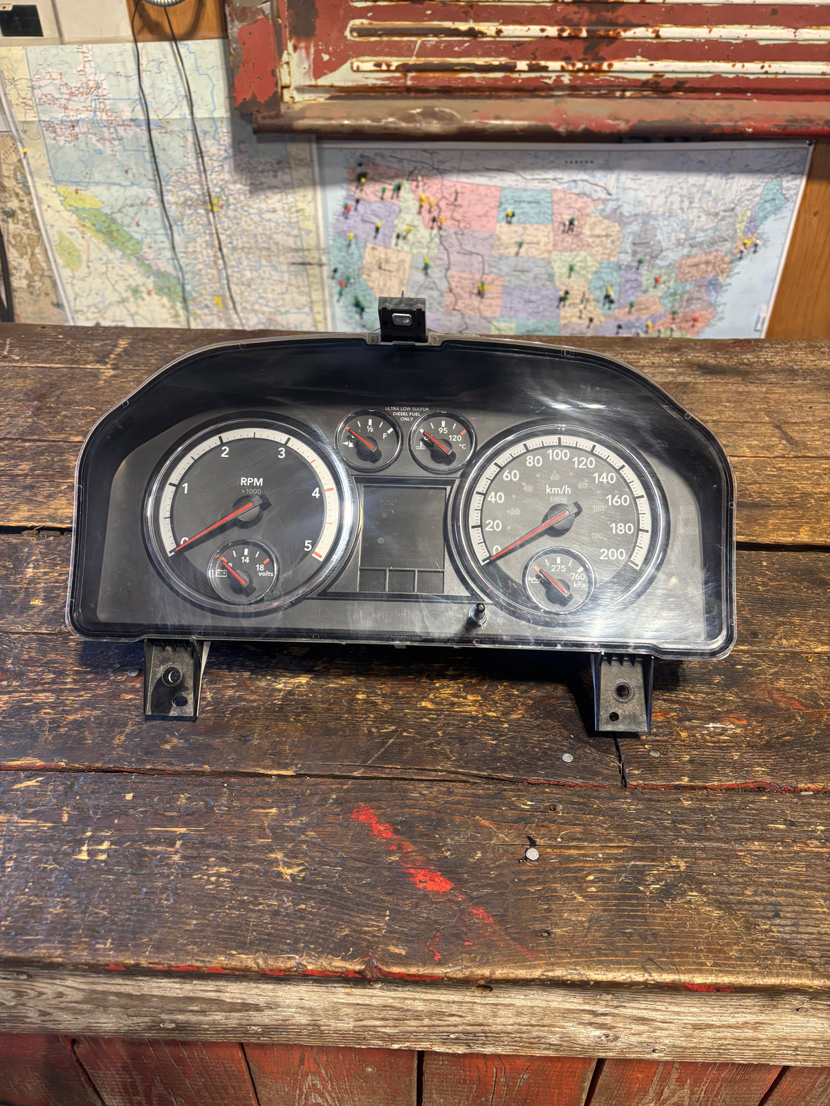 2012 DODGE RAM 2500 3500 CUMMINS INSTRUMENT GAUGE CLUSTER 500,000KMS 56046561ac