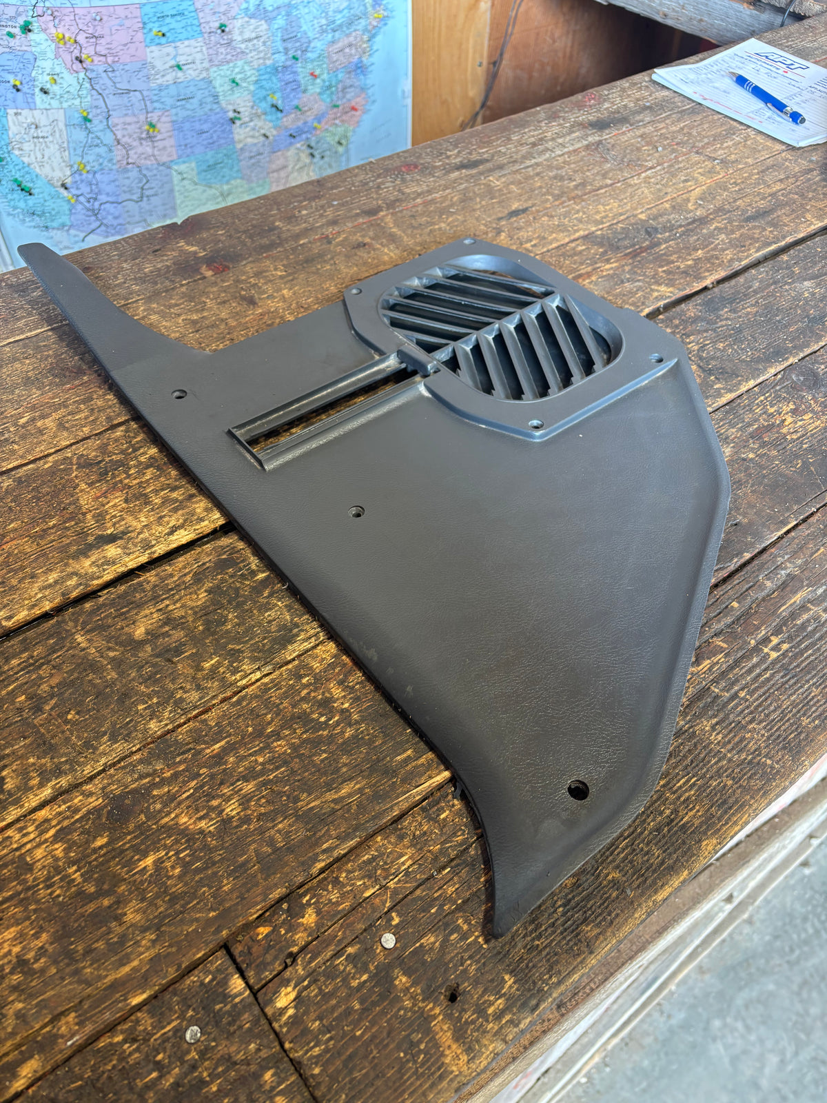 89-&#39;93 Dodge Ram Driver Left Side Grey Kick Cowl Panel