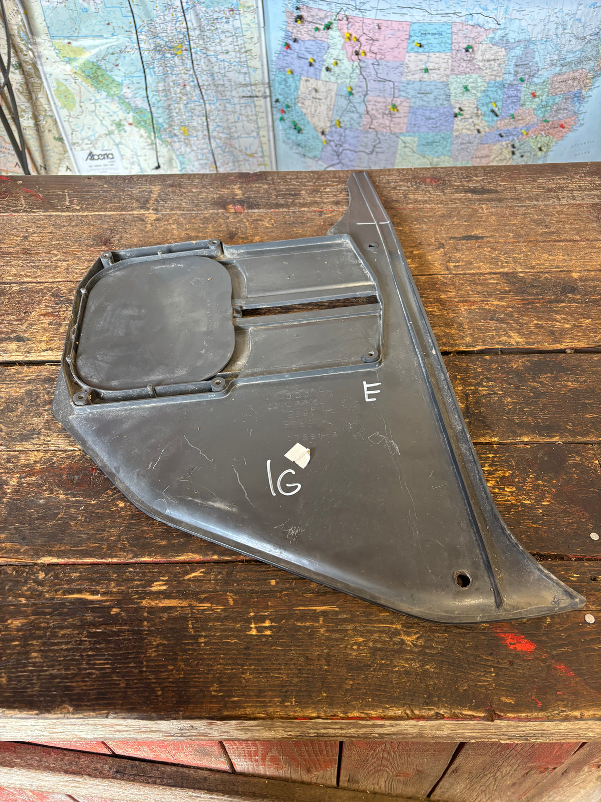 89-&#39;93 Dodge Ram Driver Left Side Grey Kick Cowl Panel