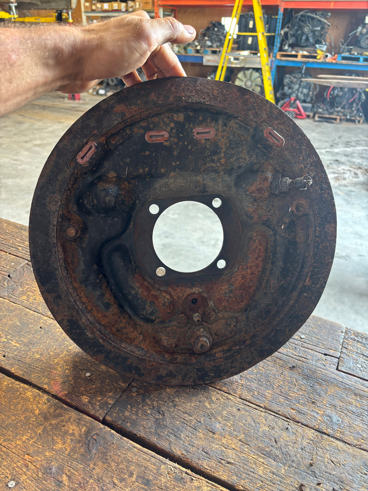 Passenger Side Rear Backing Plate for 94-99 Dodge Ram