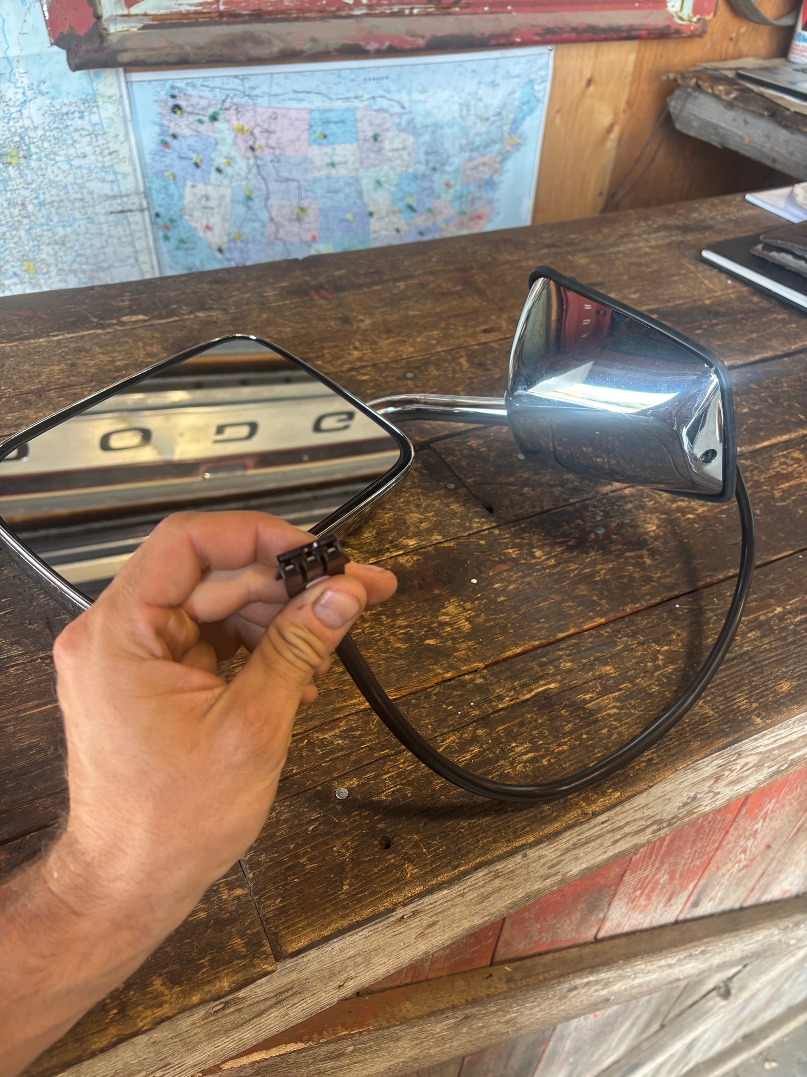 NEW DRIVER 1ST GEN DODGE 78-93 POWER MIRROR