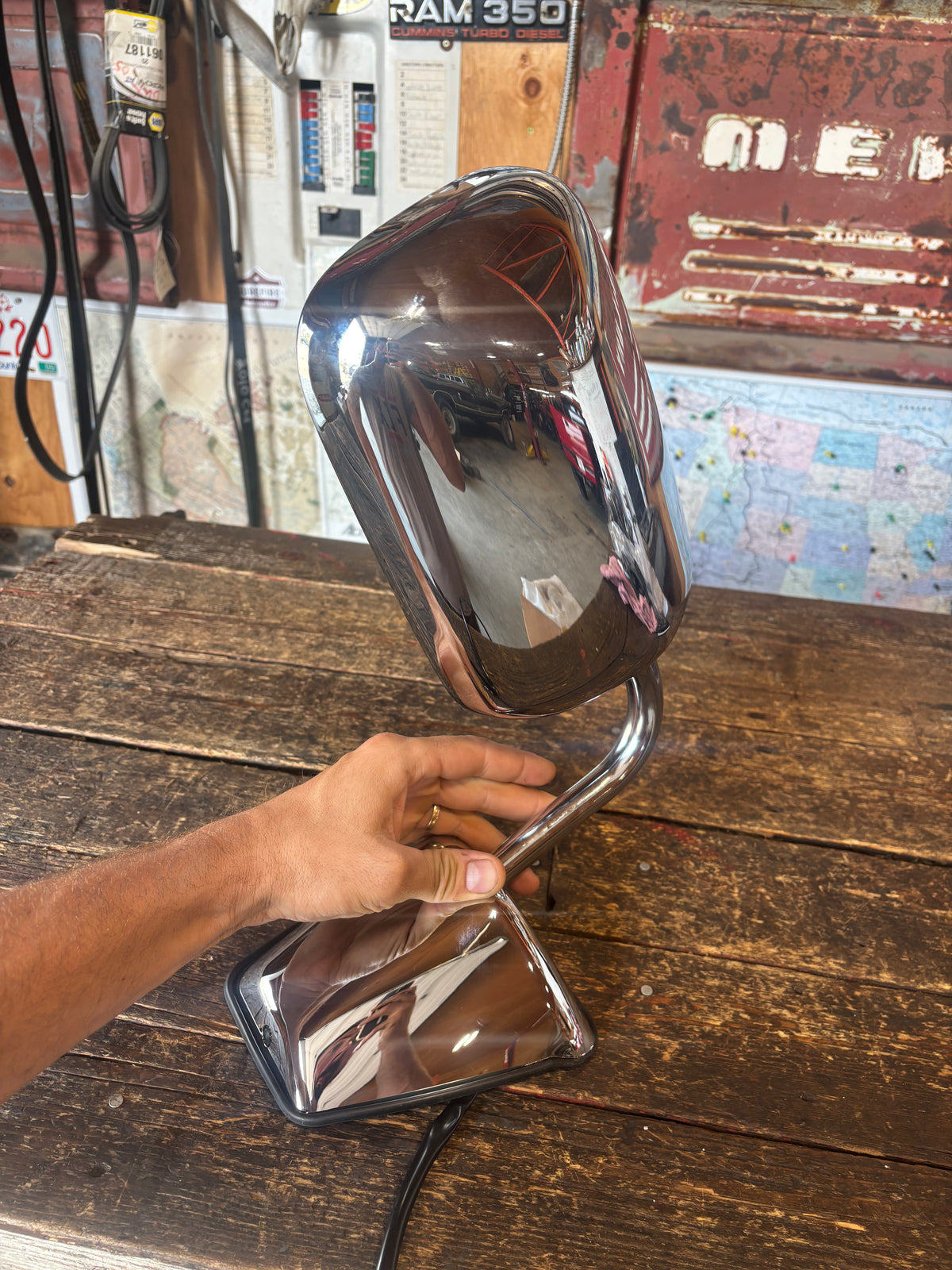 NEW PASSENGER 1ST GEN DODGE 78-93 POWER MIRROR