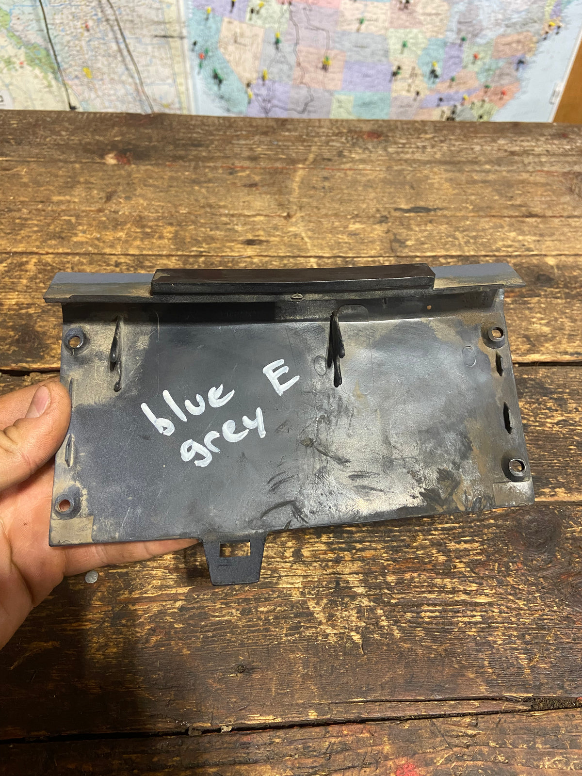 89 - &#39;93 Dodge Ram Blue Grey Fusebox Holder Dash Trim (Mint)