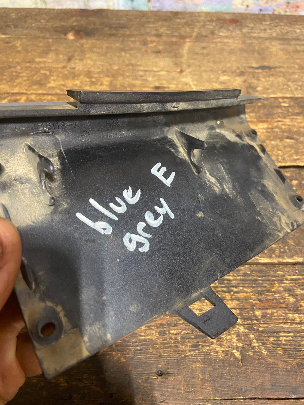 89 - &#39;93 Dodge Ram Blue Grey Fusebox Holder Dash Trim (Mint)