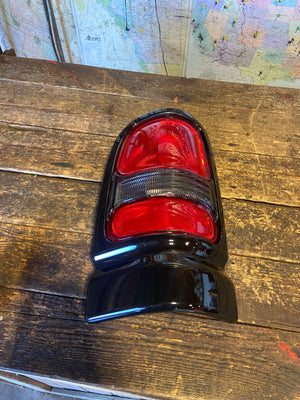 1994 - 2002 2ND GEN DODGE RAM NEW BLACK SPORT PAINTABLE DRIVER TAIL LIGHT