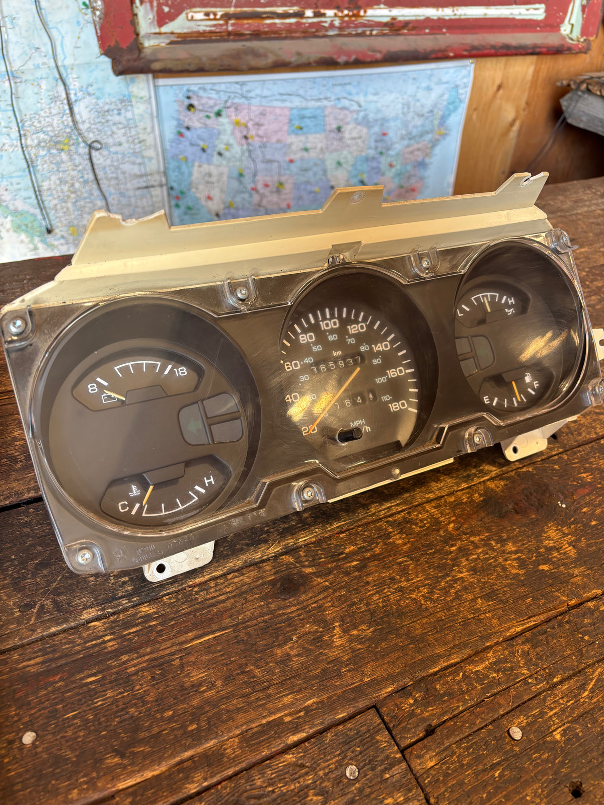 1990 - 1993 DODGE RAM 250 350 CUMMINS INSTRUMENT SPEEDO GAUGE CLUSTER 365937KMS
